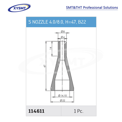 114611 S NOZZLE 4,0-8,0 H= 47 B22 cho Ersa Chiếc phụ tùng máy hàn