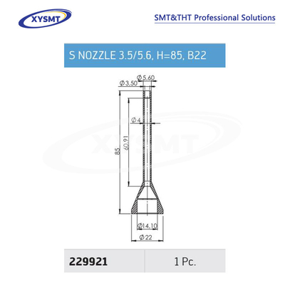 229921 S NOZZLE 3.5-5.6 H=85 B22 cho Ersa Chiếc phụ tùng máy hàn