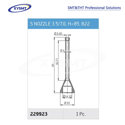 229923 S NOZZLE 3.5-7.0 H=85 B22 cho Ersa Chiếc phụ tùng máy hàn