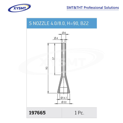 197665 S NOZZLE 4.0-8.0 H=90 B22 cho Ersa Chiếc phụ tùng máy hàn
