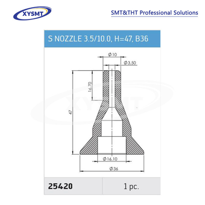 25420 S NOZZLE 3.5-10.0 H=47 B36 cho Ersa Chiếc phụ tùng máy hàn