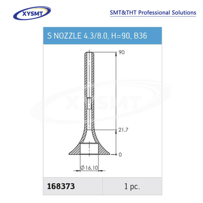 168373 S NOZZLE 4.3-8.0 H=90 B36 cho Ersa Chiếc phụ tùng máy hàn